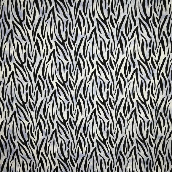 Daisy Kingdom Fabric #1035 - Baby Zebra - Zebra Print with Light Blue Tonal 1 YD - Picture 1 of 6
